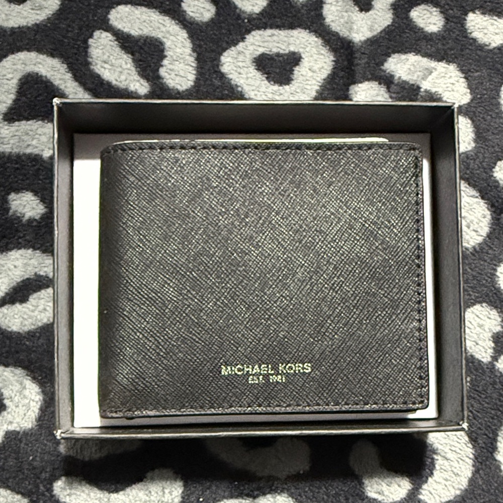 Michael Kors Charcoal Leather Wallet
